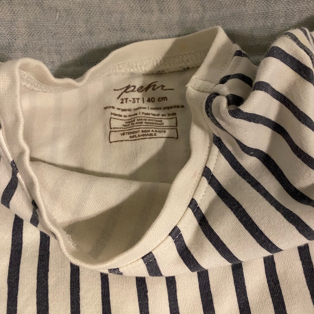 Set of 5 Pehr Organic Cotton Stripes Away organic cotton shorts 2-3T Pajamas - Picture 12 of 13